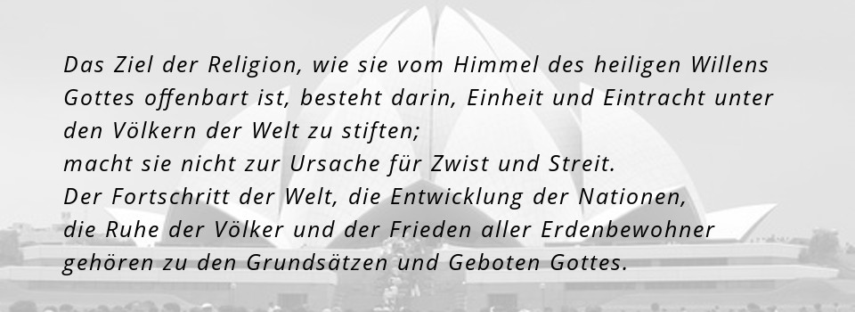 Ziel der Religionen